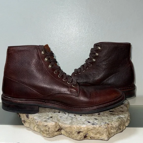 Allen Edmonds Higgins Mill Weatherproof Mens Boot Burgundy Chromexcel Leather 9 - Picture 10 of 16